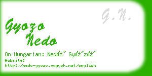 gyozo nedo business card